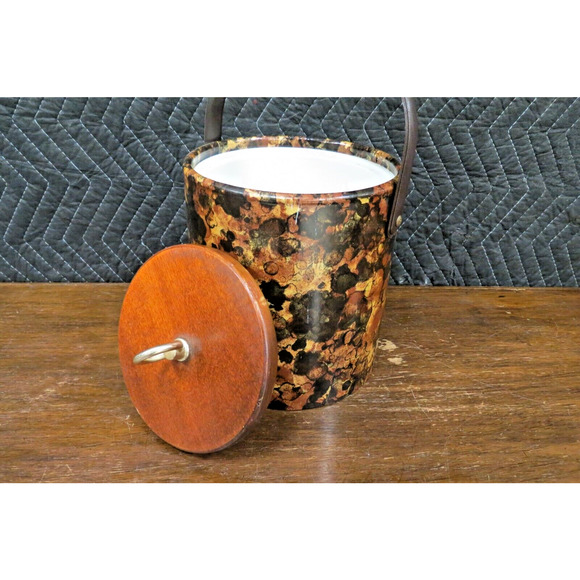 Mid Century Morgan Designs Ice Bucket Brigade Tortoise Turtle 60s MCM Vintage - Picture 3 of 9